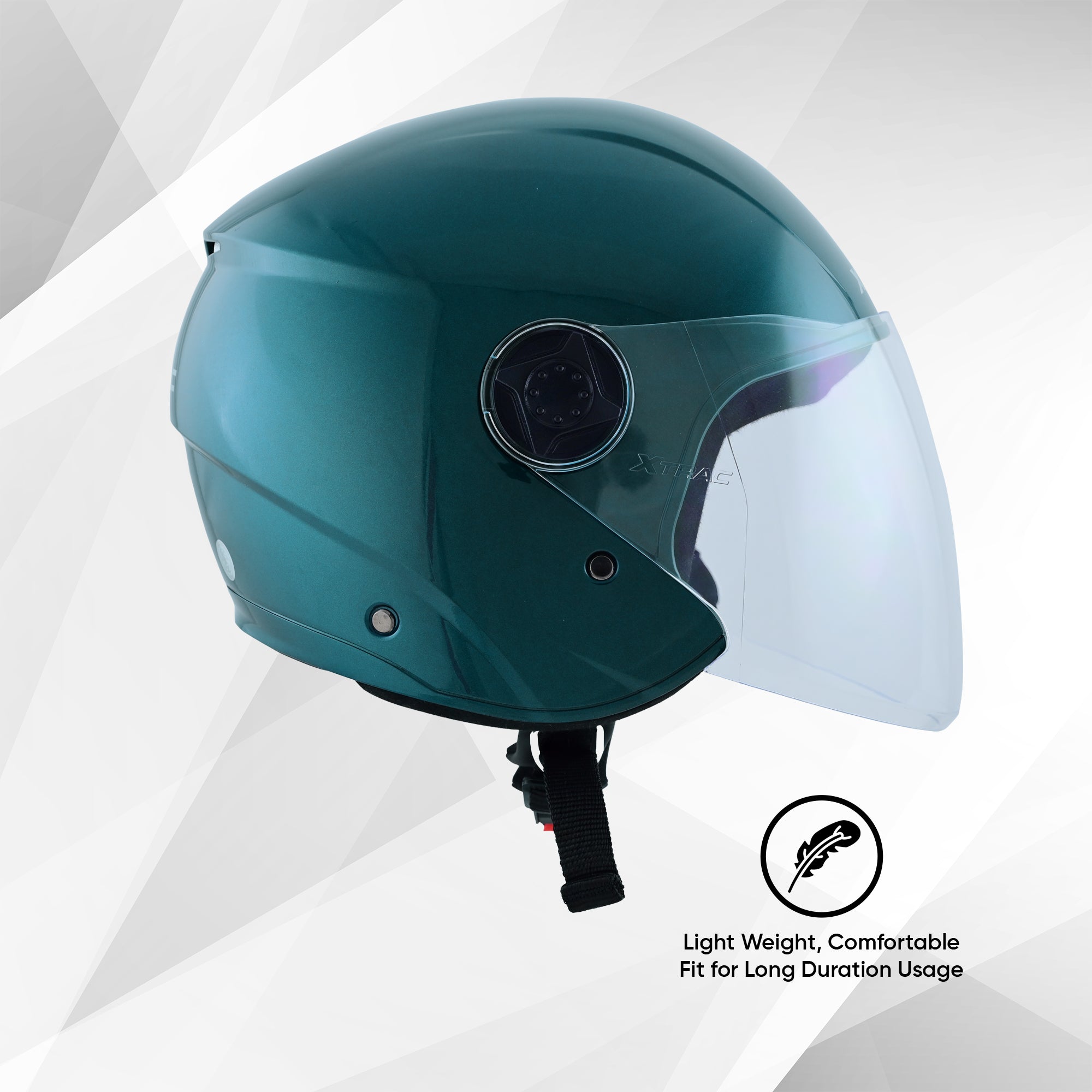 TVS iQube Open Face Helmet | ISI Certified, Lightweight & Comfortable Design